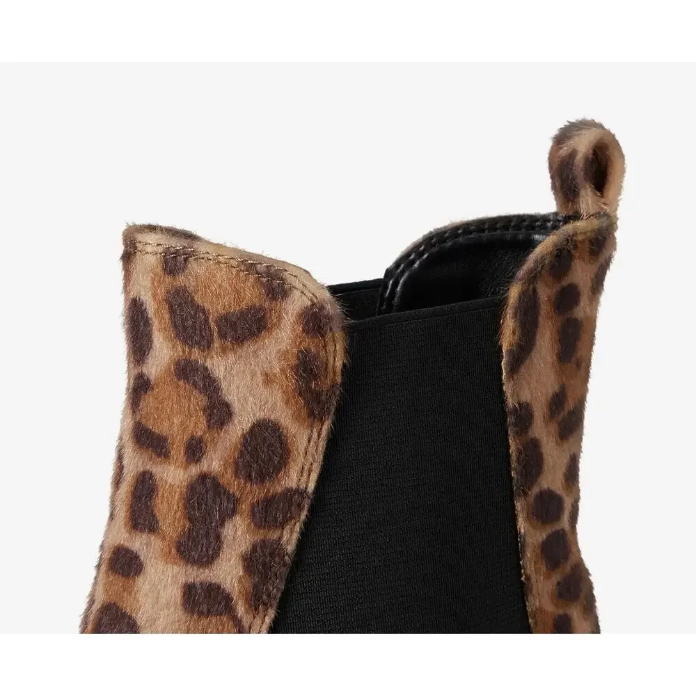 DV By Dolce Vita Jericho A Cheetah Print Heeled Boots in Size 7. NWOB